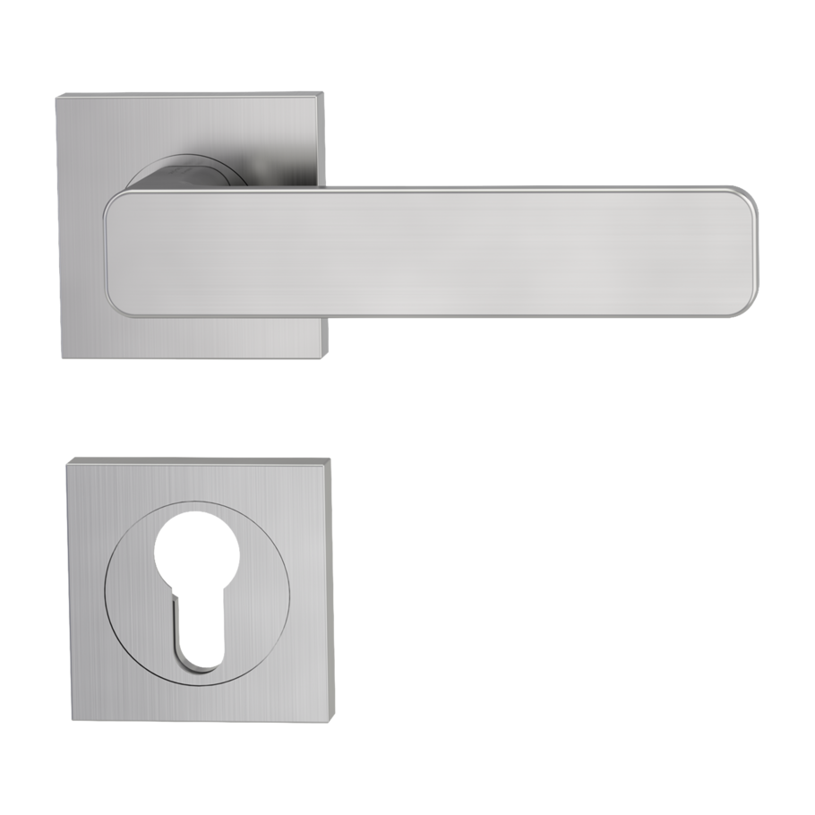 Griffwerk SIEGER DESIGN MINIMAL MODERN Schraubtechnik Rosette eckig