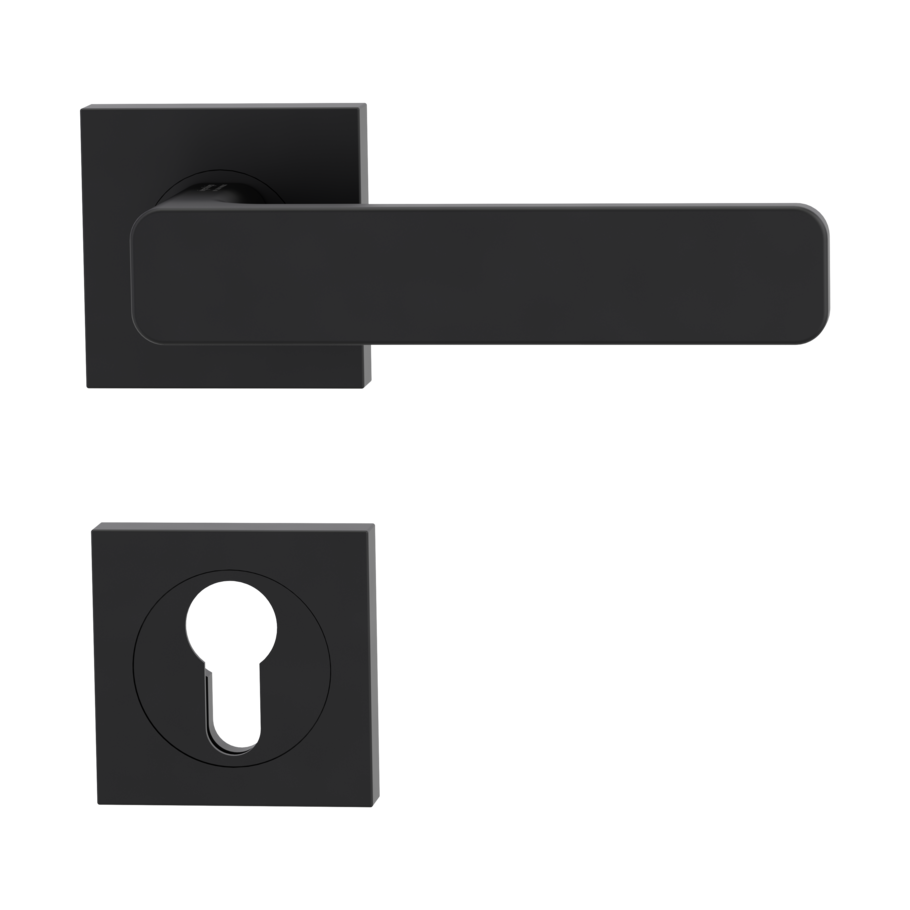 Griffwerk SIEGER DESIGN MINIMAL MODERN Schraubtechnik Rosette eckig