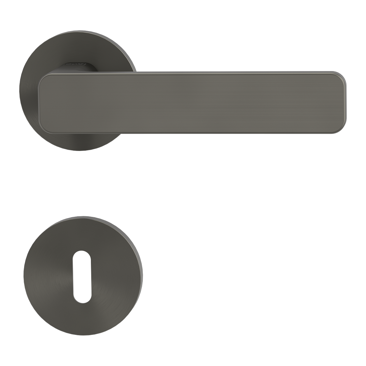 Griffwerk VAYA 265 MINIMAL MODERN Fast2Fix Rosetten rund Kaschmirgrau Buntbart