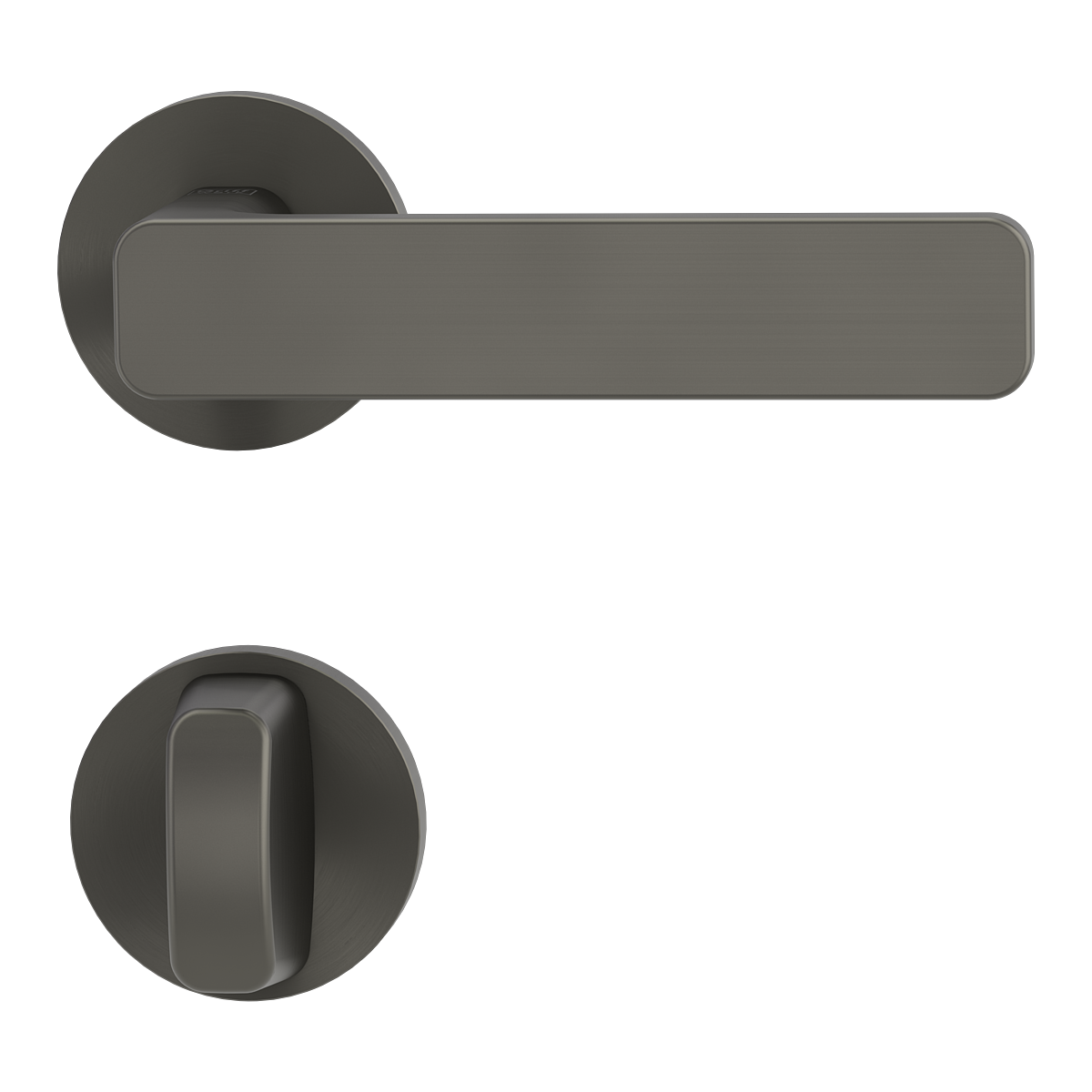 Griffwerk VAYA 265 MINIMAL MODERN Fast2Fix Rosetten rund Kaschmirgrau WC
