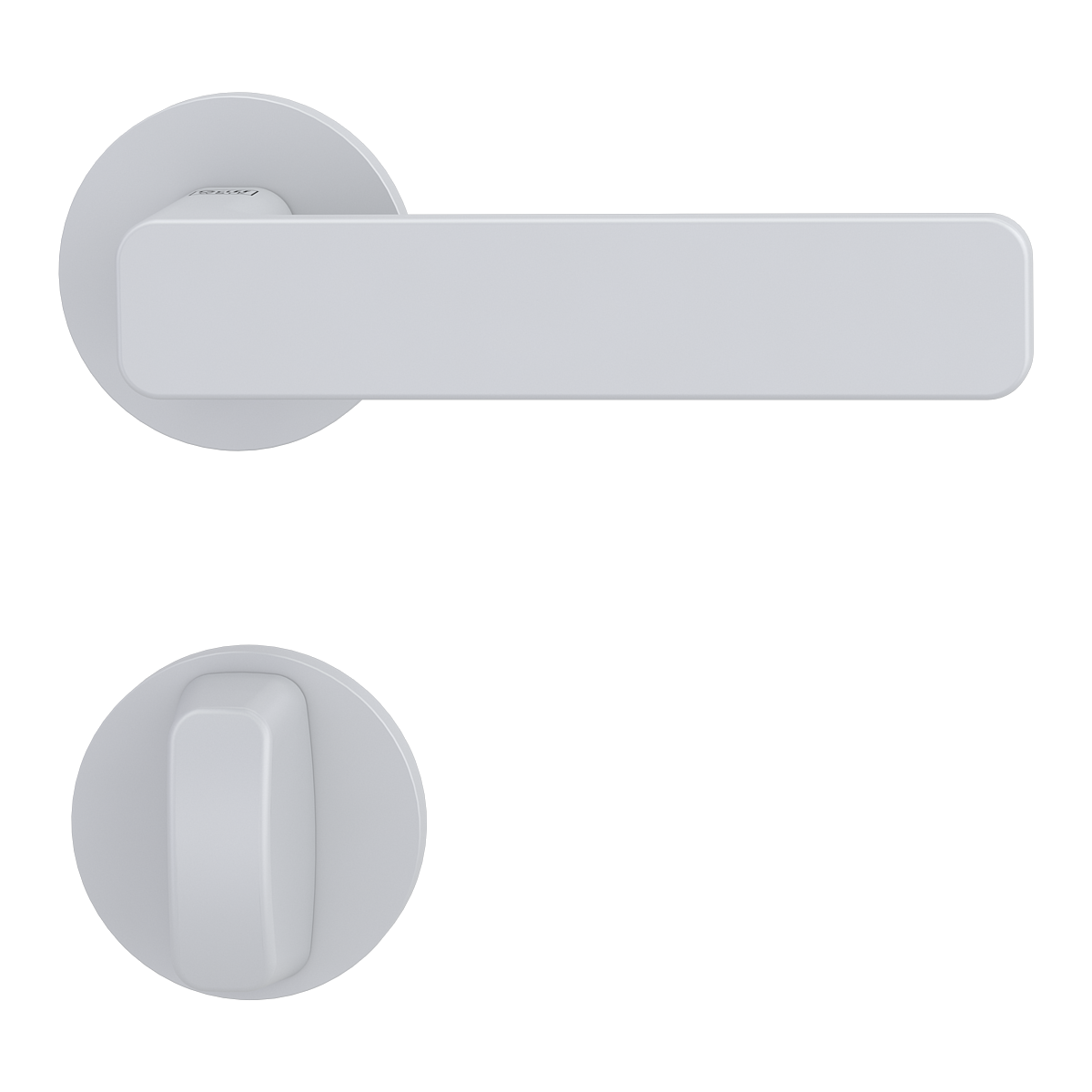 Griffwerk VAYA 265 MINIMAL MODERN Fast2Fix Rosetten rund Seidenweiß WC