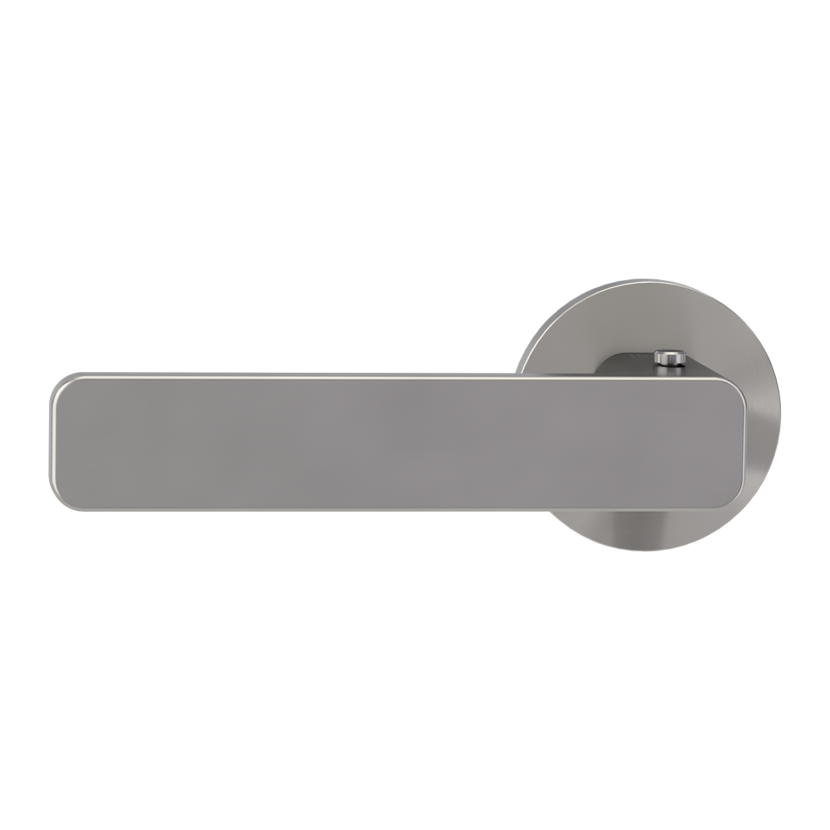 Griffwerk VAYA 265 MINIMAL MODERN Fast2Fix Rosetten rund Samtgrau smart2lock links