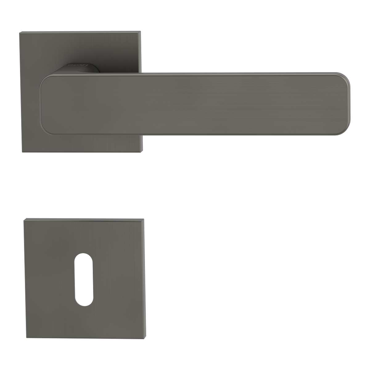 Griffwerk VAYA 265 MINIMAL MODERN Fast2Fix Rosetten eckig Kaschmirgrau Buntbart