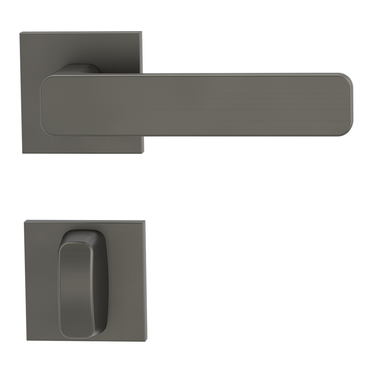 Griffwerk VAYA 265 MINIMAL MODERN Fast2Fix Rosetten eckig Kaschmirgrau WC