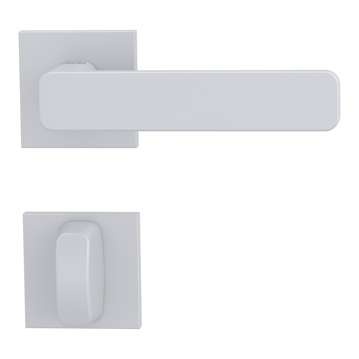 Griffwerk VAYA 265 MINIMAL MODERN Fast2Fix Rosetten eckig Seidenweiß WC