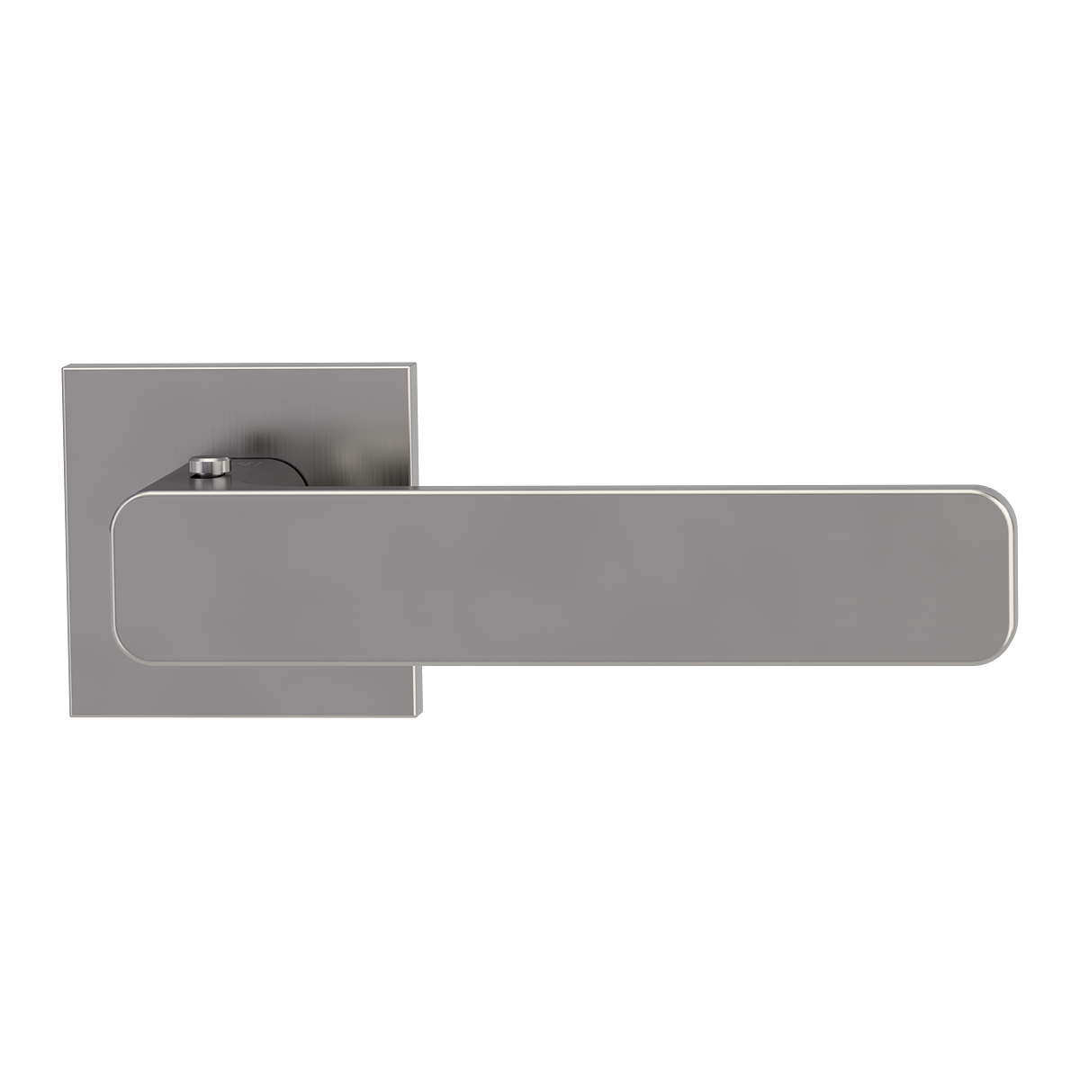 Griffwerk VAYA 265 MINIMAL MODERN Fast2Fix Rosetten eckig Samtgrau smart2lock rechts